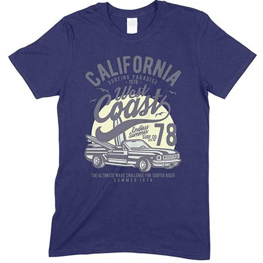 Car T Shirts California Surfing Paradise West Coast Endless